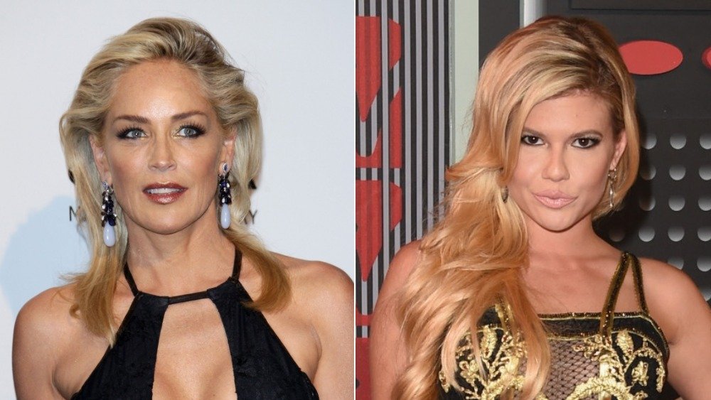 Sharon Stone and Chanel West Coast 