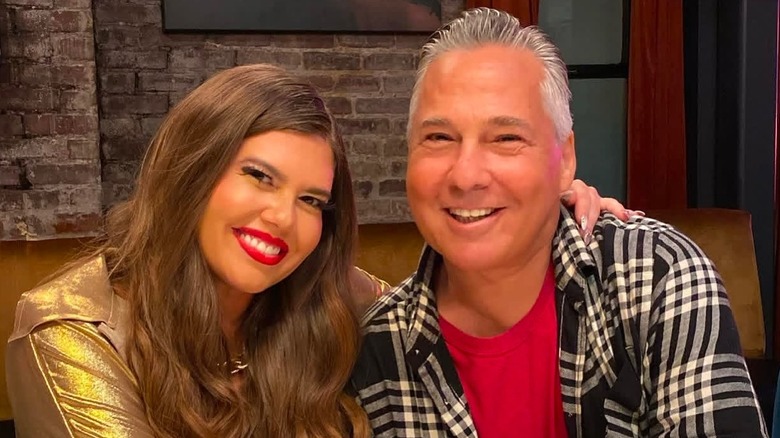 Chanel West Coast and her dad smiling