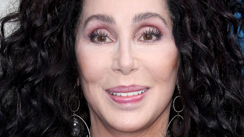 Cher poses at an event