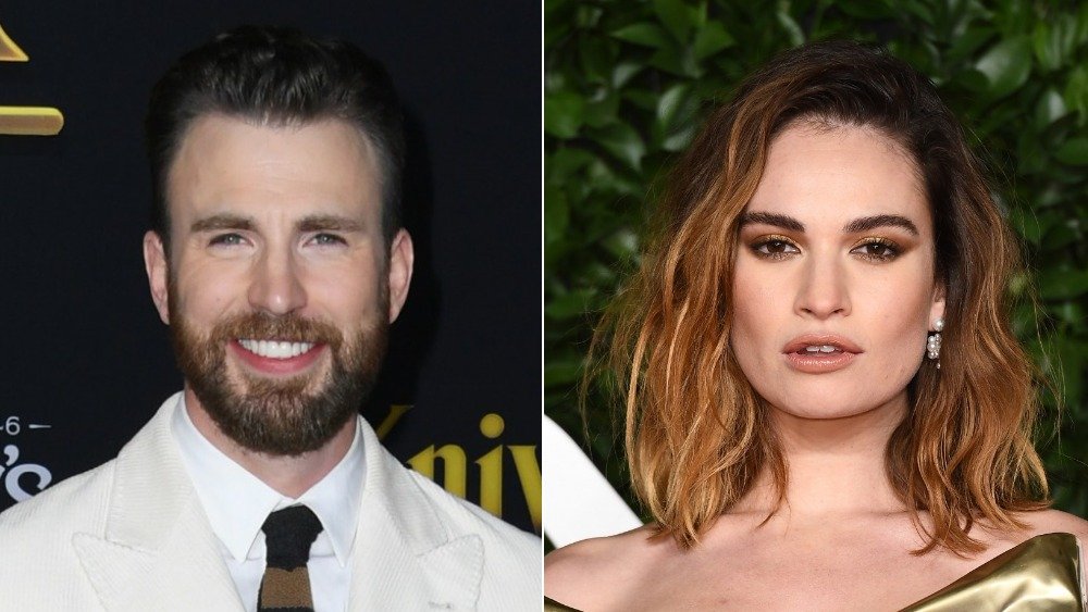 Chris Evans Lily James