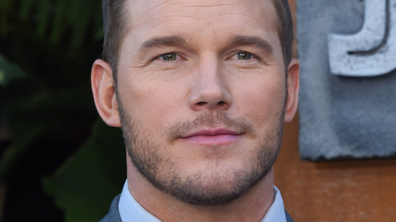 Chris Pratt with slight smile