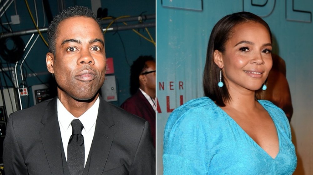 Chris Rock and Carmen Ejogo