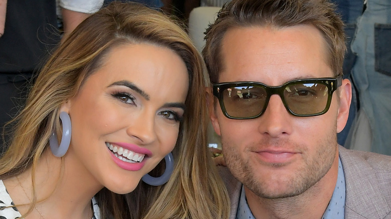 Chrishell Stause cuddling up to Justin Hartley