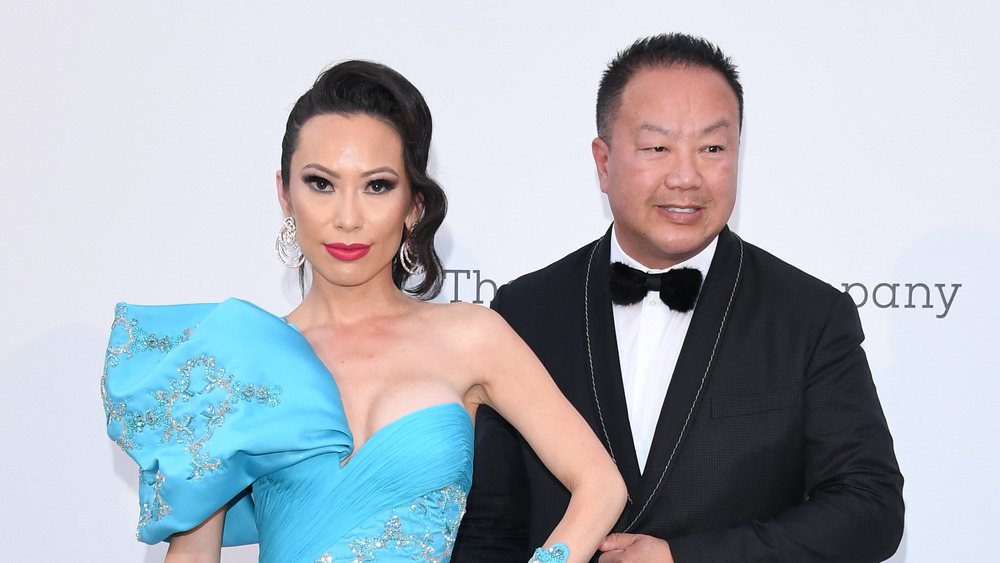 Dr. Gabriel and Christine Chiu at a red carpet event