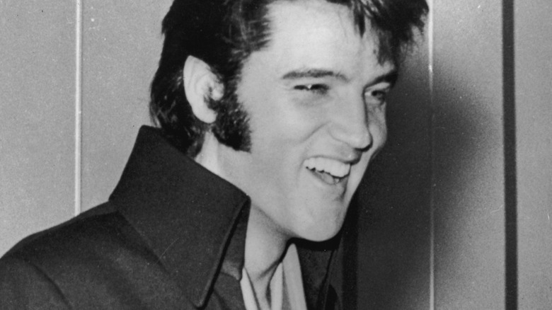 Elvis Presley smiling