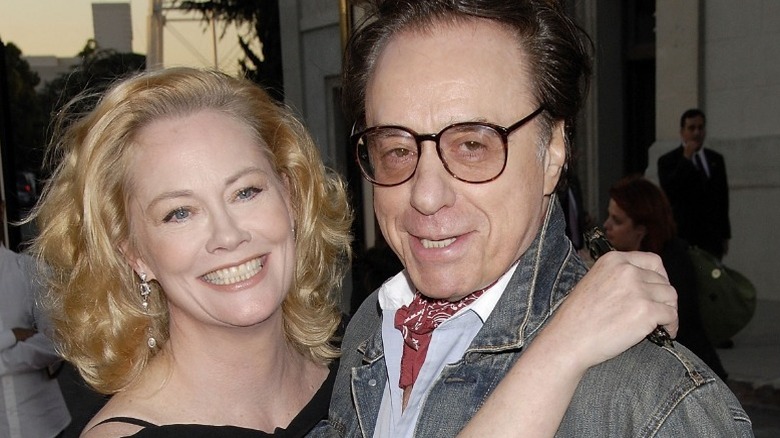 Cybill Shepherd and Peter Bogdanovich smiling