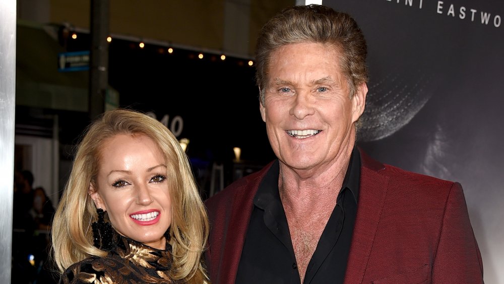 David Hasselhoff and Hayley Roberts