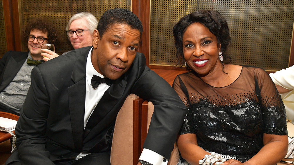 Denzel Washington and wife Pauletta Washington 