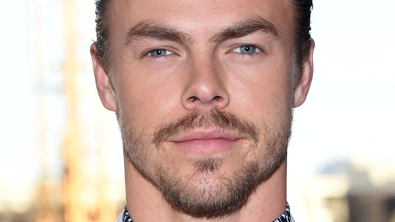 Derek Hough with a neutral expression