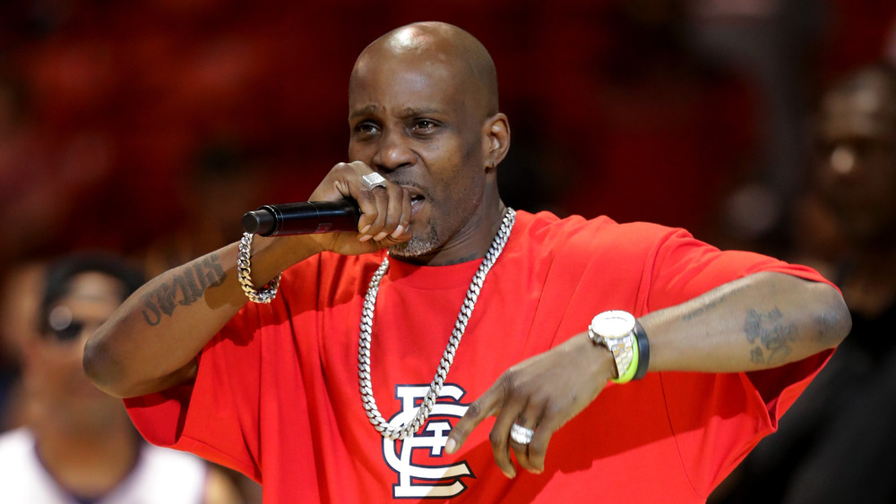 Rapper DMX performing