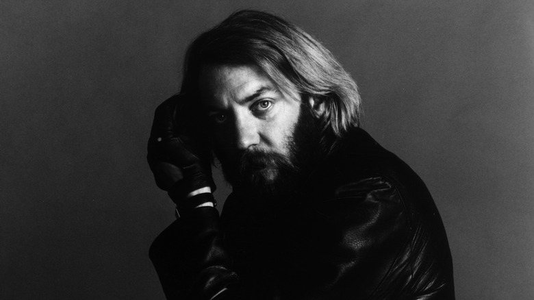Donald Sutherland posing