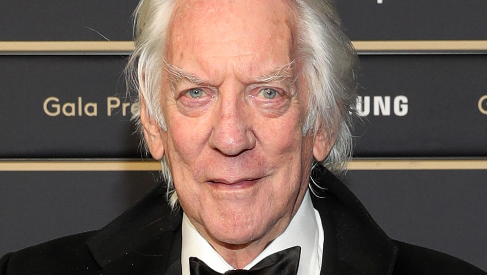 Donald Sutherland attending premiere event