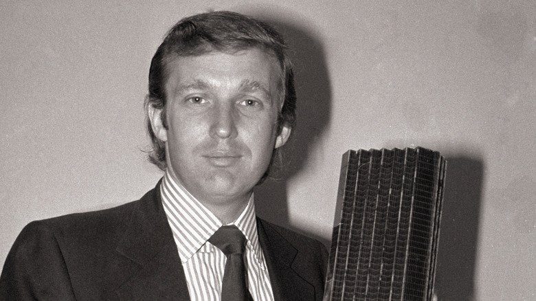Younger trump in a suit