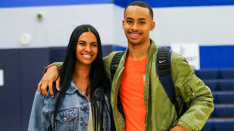 Johanna Leia with her son, Amari Bailey