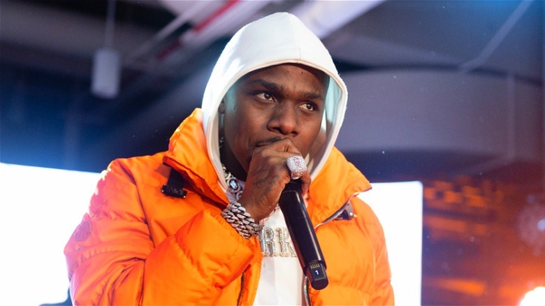 DaBaby performing on stage