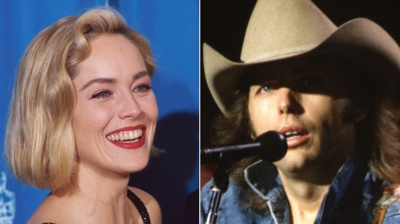 Sharon Stone and Dwight Yoakam in 1992 and 1993