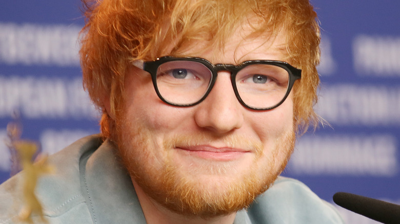 Ed Sheeran smiling