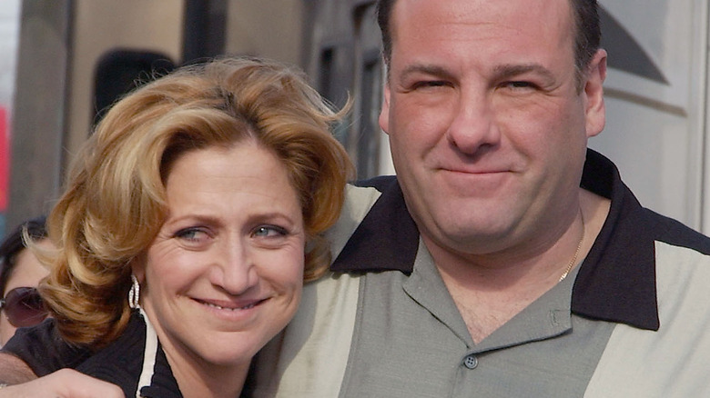Edie Falco and James Gandolfini