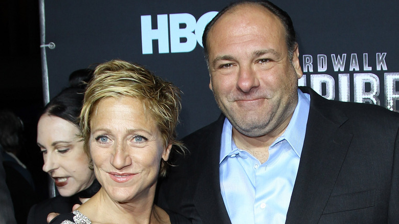 Edie Falco and James Gandolfini