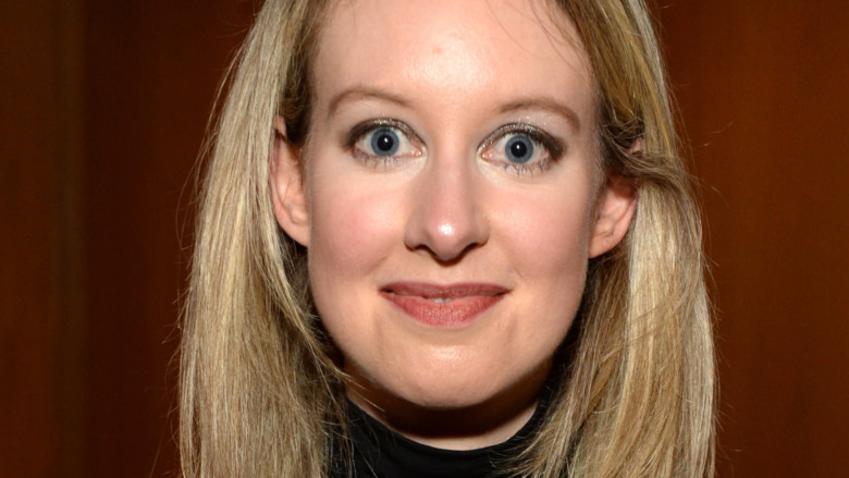 Elizabeth Holmes posing for photo