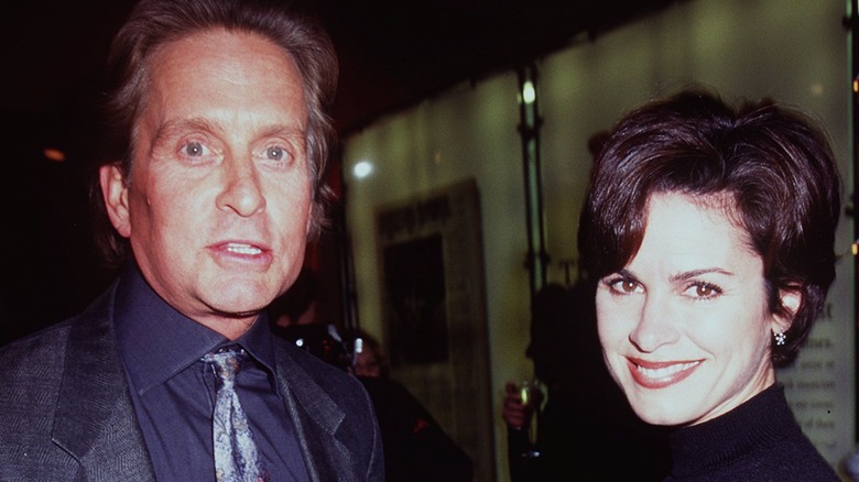 Michael Douglas and Elizabeth Vargas during their relationship 