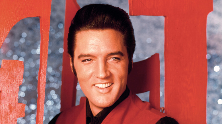Elvis Presley smiling