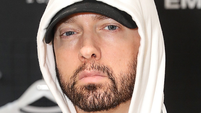 Eminem attends the rag & bone X Eminem London Pop-Up