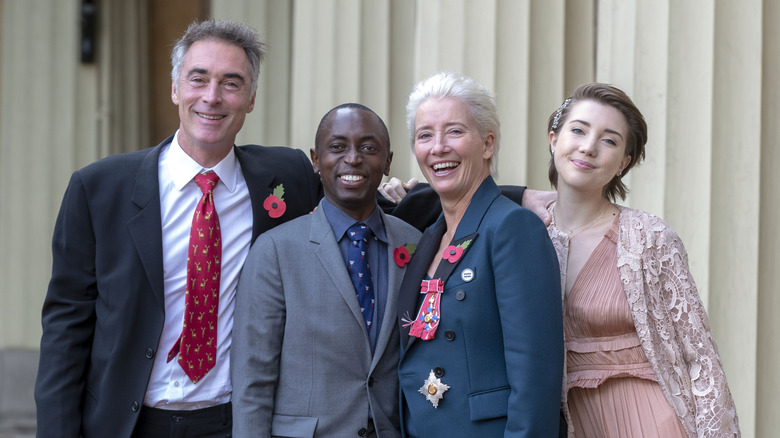 Greg Wise, Tindy Agaba, Emma Thompson and Gaia Wise.