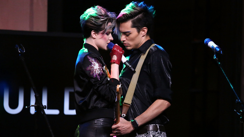 Rebel and a Basketcase performing