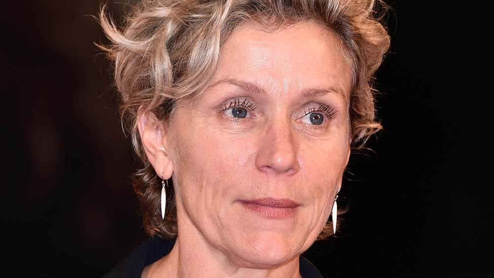 Frances McDormand posing