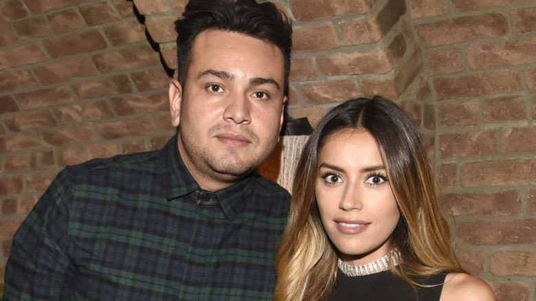 Frankie Delgado and wife Jennifer at the MTV awards