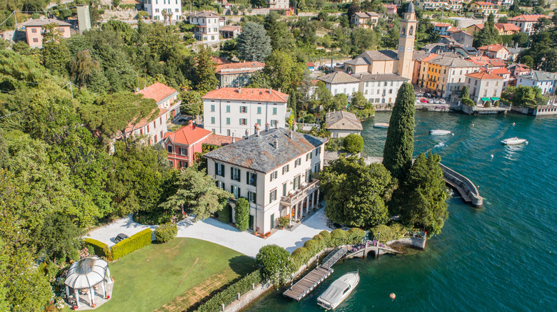 The Clooneys' Lake Como house