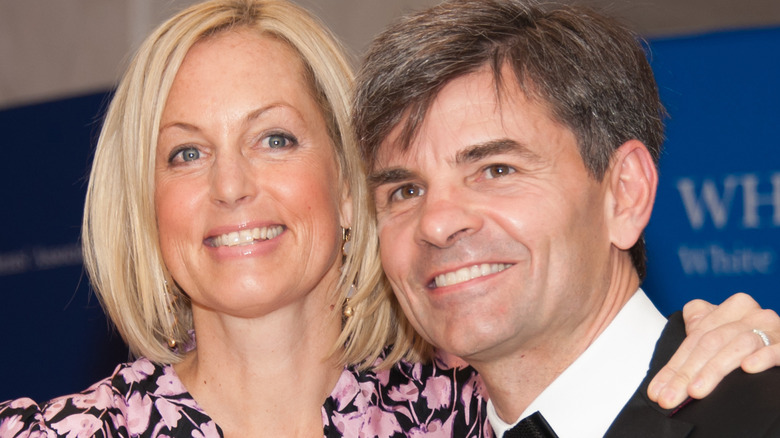 Ali Wentworth and George Stephanopoulos smiling