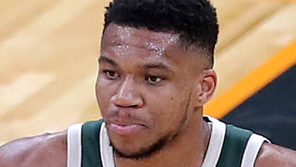 Giannis Antetokounmpo on the basketball court