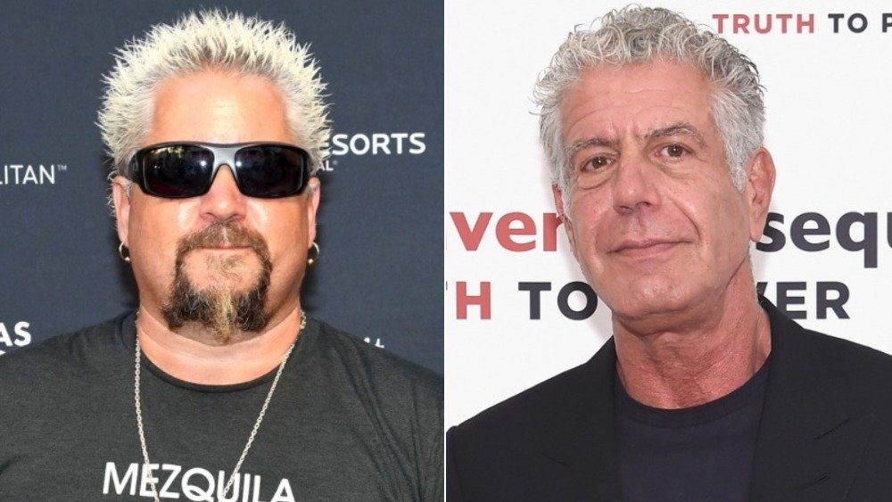 Guy Fieri and Anthony Bourdain