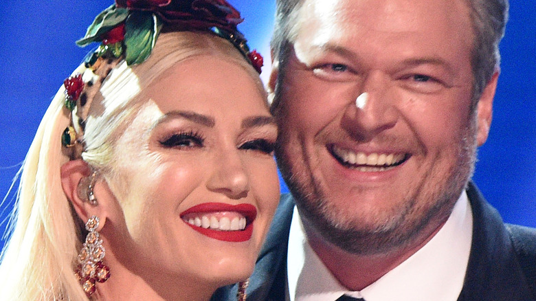 Gwen Stefani and Blake Shelton at the Grammys