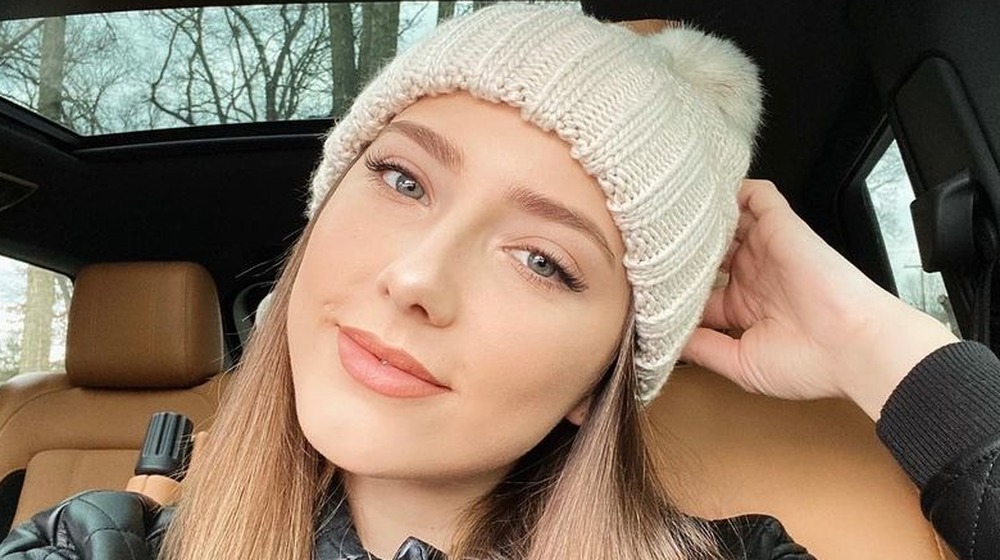 Hailie Mathers in her car