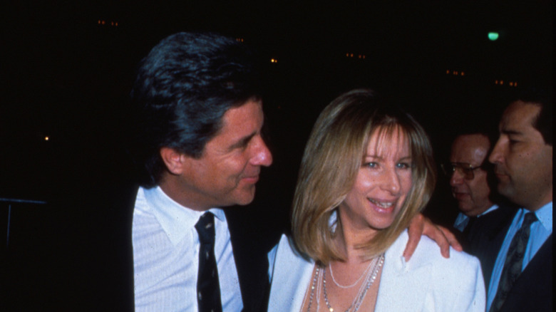 Jon Peters and Barbra Streisand at a premiere