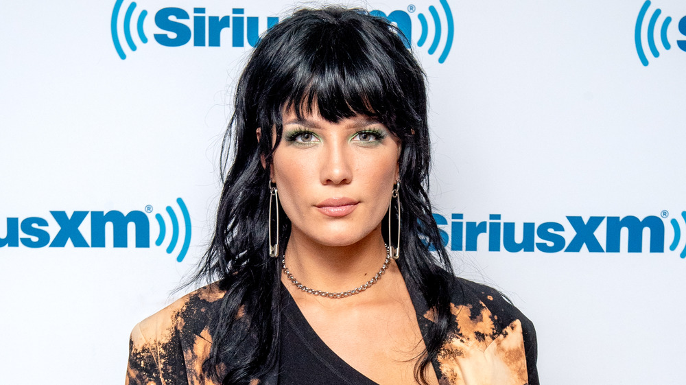 Halsey smirking 