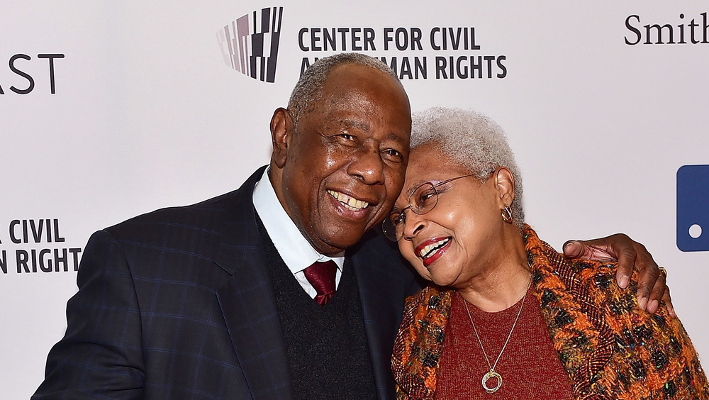 Hank and Billye Aaron at an event