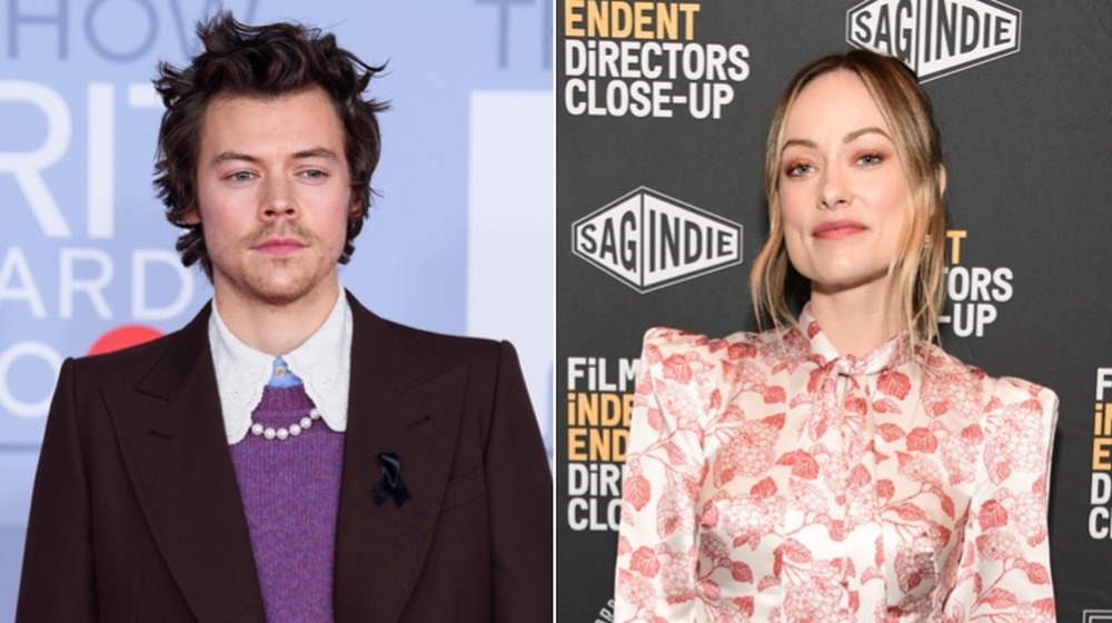 Harry Styles and Olivia Wilde posing