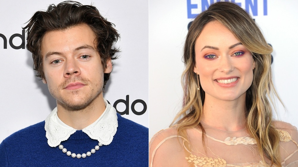 Harry Styles and Olivia Wilde posing