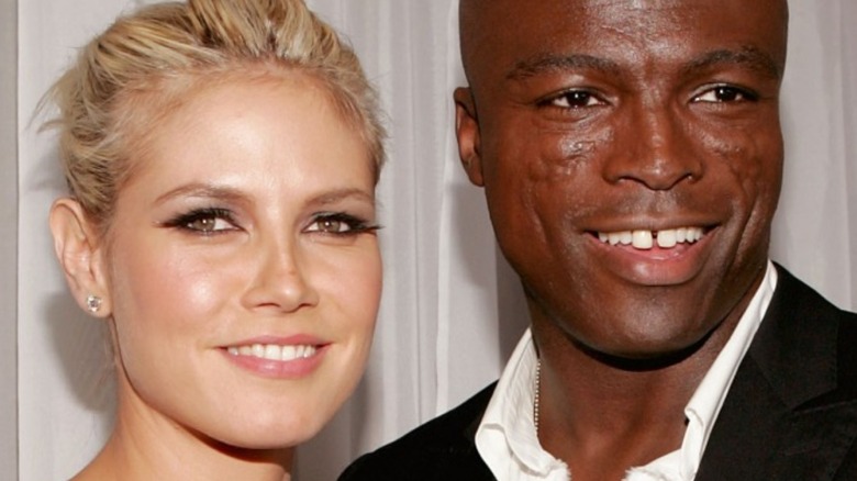 Heidi Klum and Seal smiling