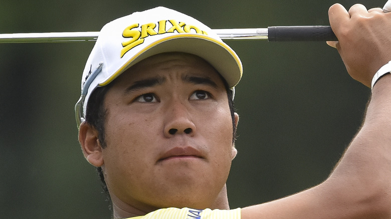 Hideki Matsuyama golfing in 2017