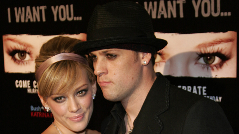 Hilary Duff and Joel Madden on the red carpet