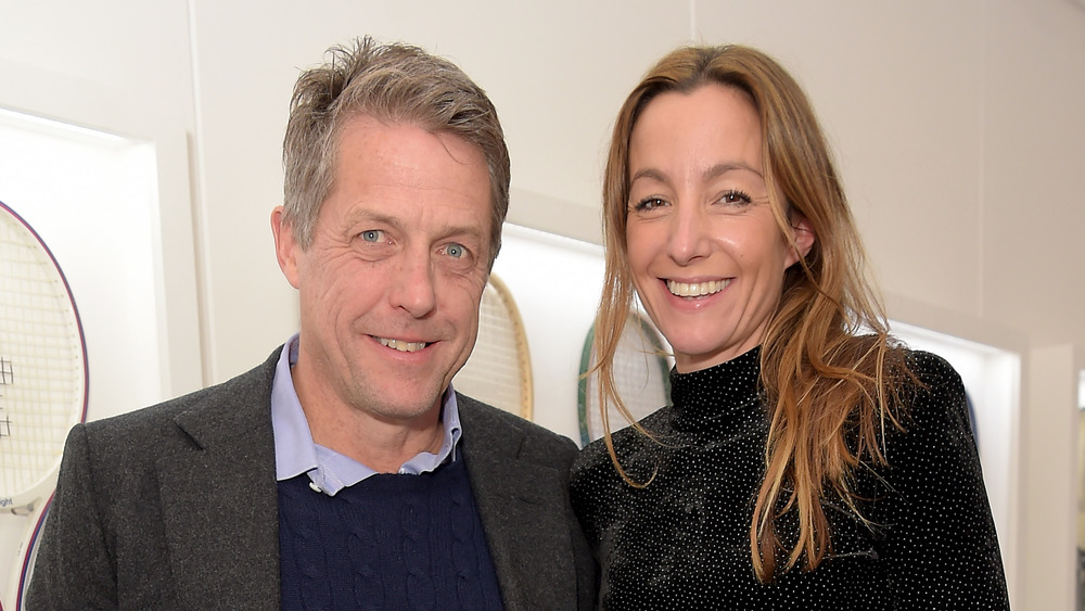 Hugh Grant and Anna Eberstein