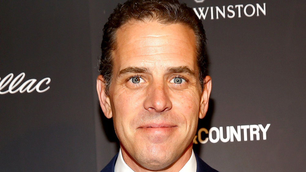 Hunter Biden smiling blue suit