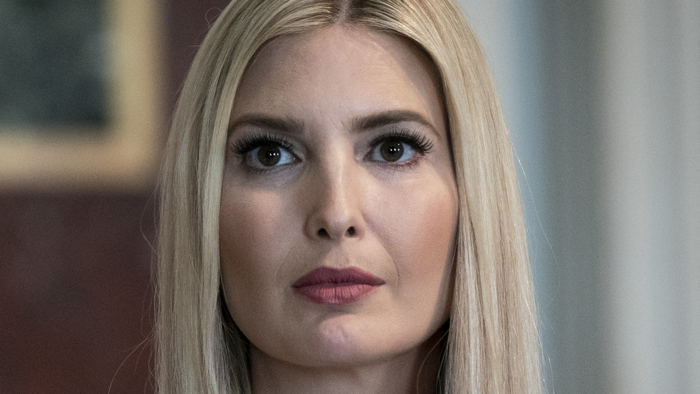 Ivanka Trump looking stern