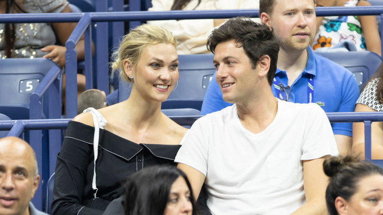 Karlie Kloss and Josh Kushner at an event