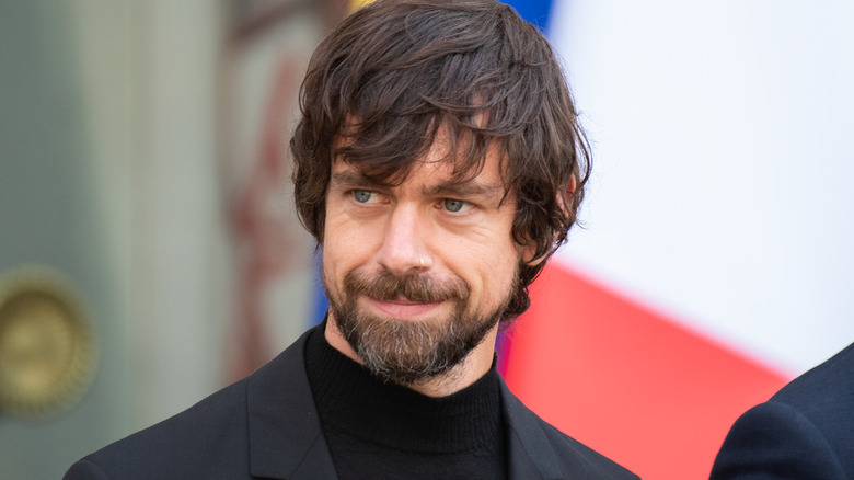 Jack Dorsey posing
